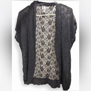 Maurices Black Lace Women's Cardigan